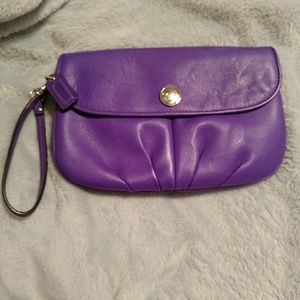 Coach clutch wristlet